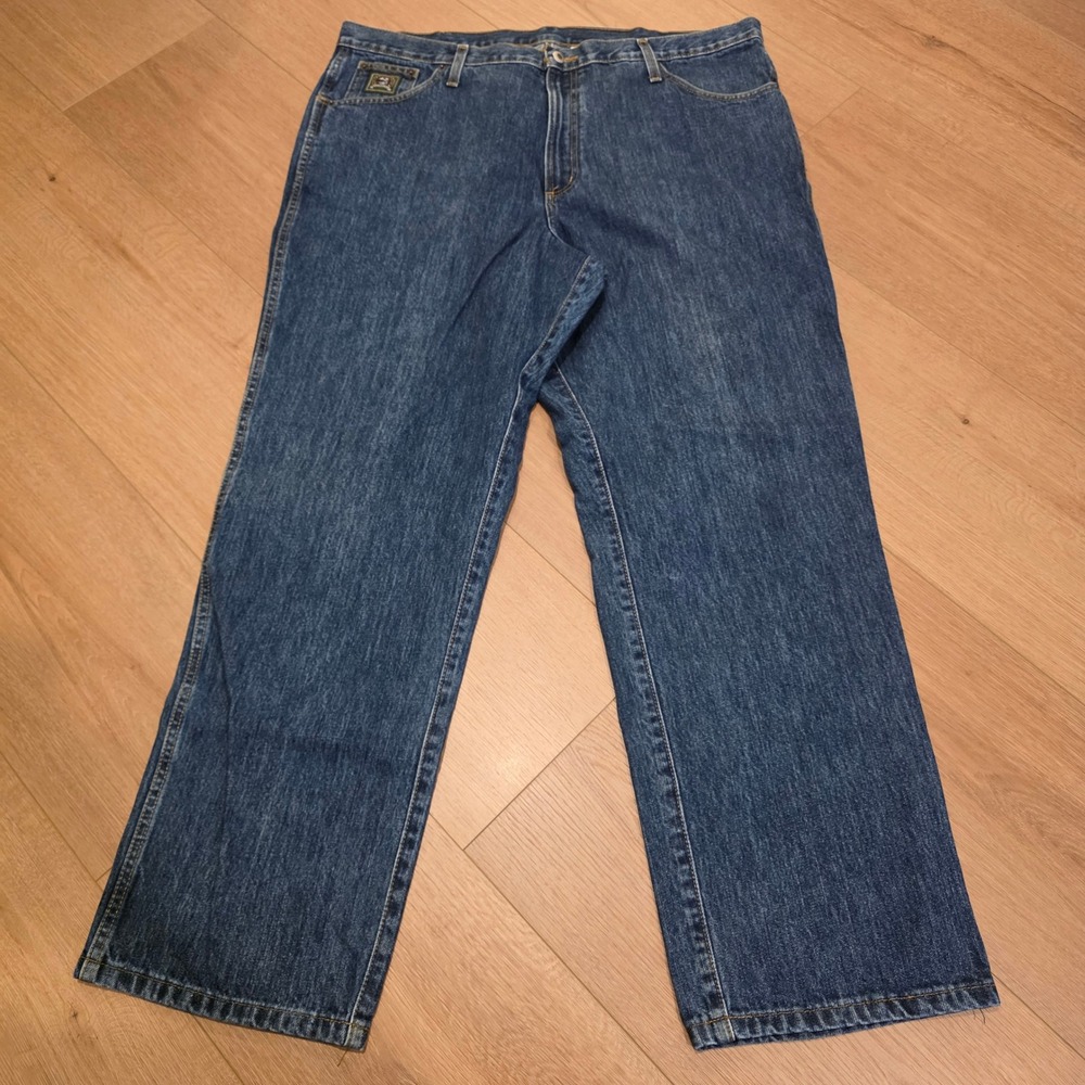 Cinch Up Mens Blue Denim Straight Leg Relaxed Fit Jeans 42x32 MB90530002